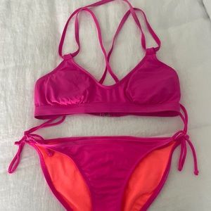 Athleta Pink Bikini Set